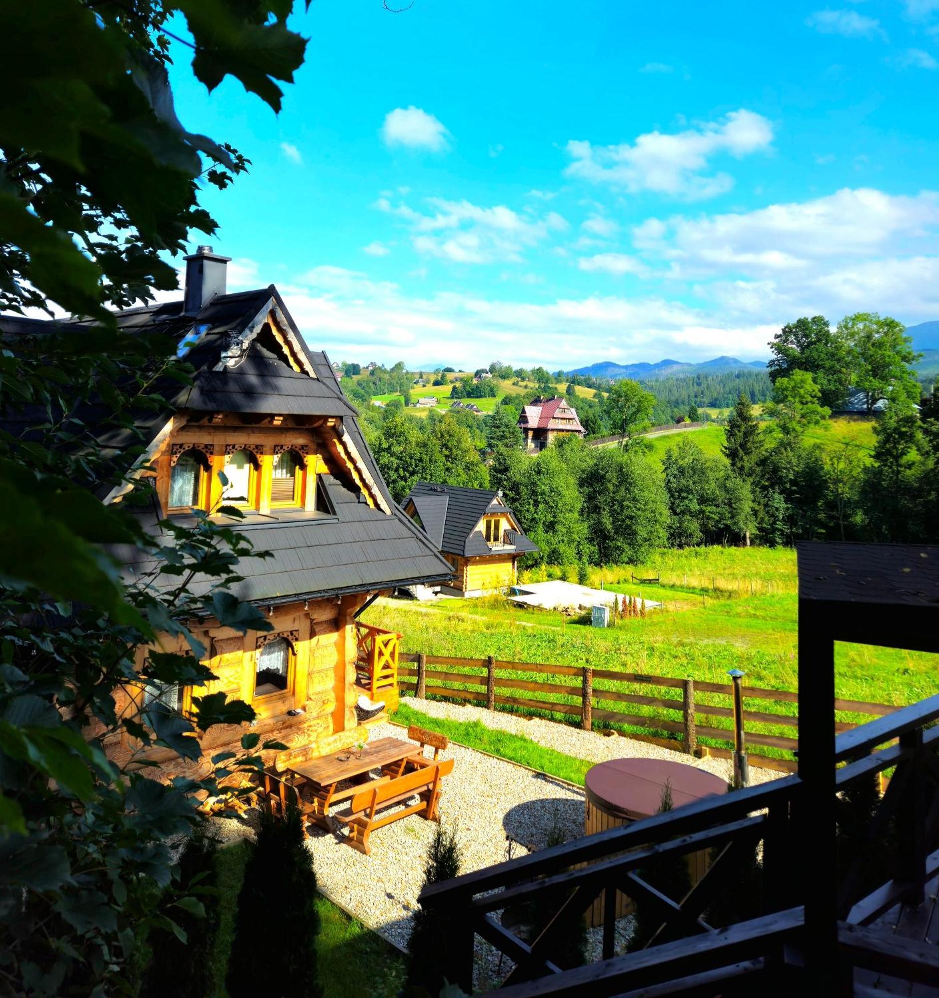 Goralska Chatka 3 Highland Cottage - Jacuzzi, Sauna, Split Ac, Private Parking, Mountains View Zakopane Exteriör bild