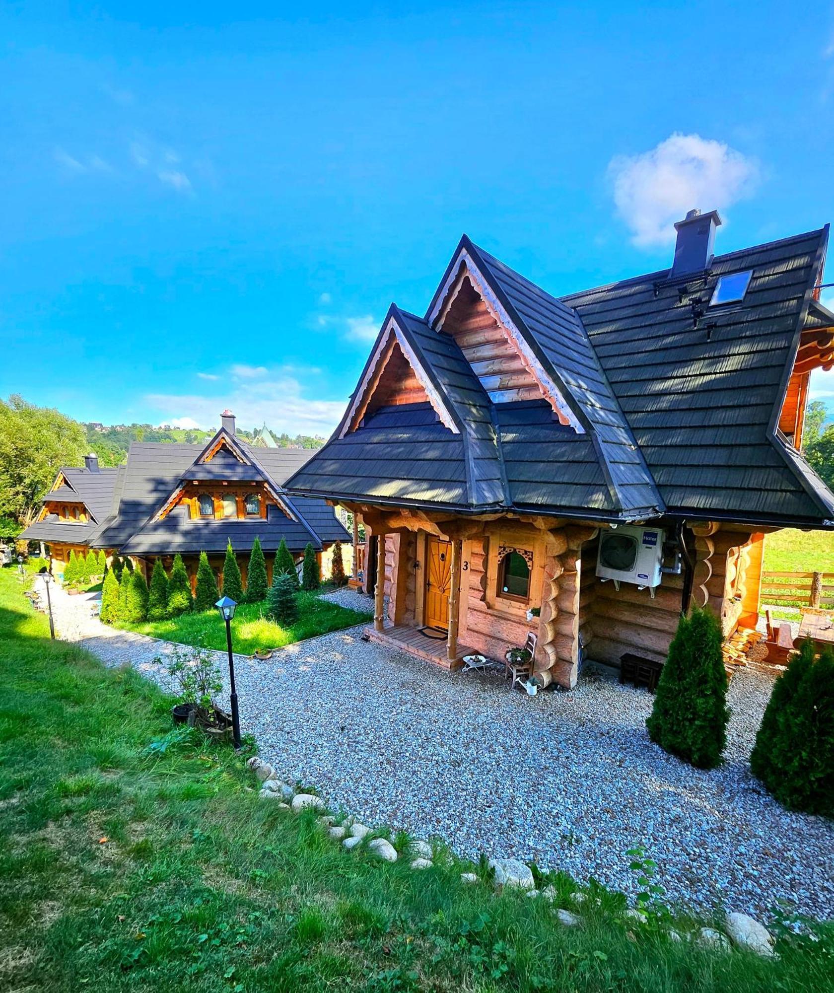 Goralska Chatka 3 Highland Cottage - Jacuzzi, Sauna, Split Ac, Private Parking, Mountains View Zakopane Exteriör bild