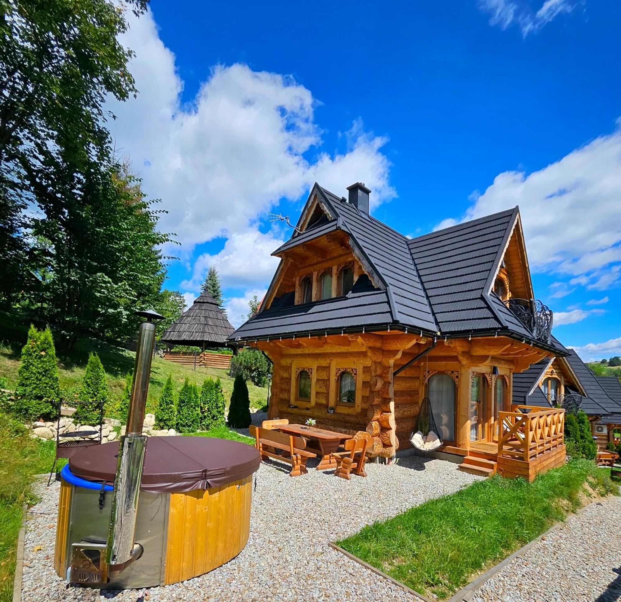 Goralska Chatka 3 Highland Cottage - Jacuzzi, Sauna, Split Ac, Private Parking, Mountains View Zakopane Exteriör bild