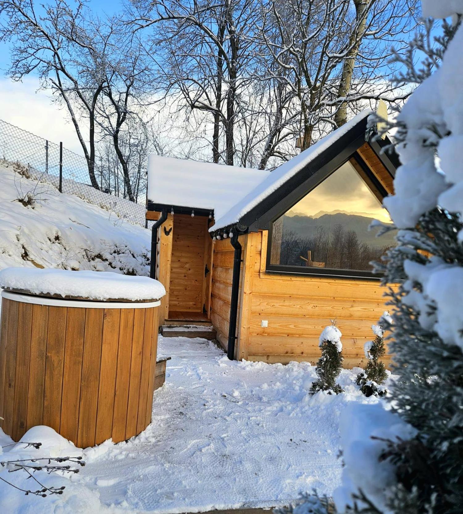 Goralska Chatka 3 Highland Cottage - Jacuzzi, Sauna, Split Ac, Private Parking, Mountains View Zakopane Exteriör bild